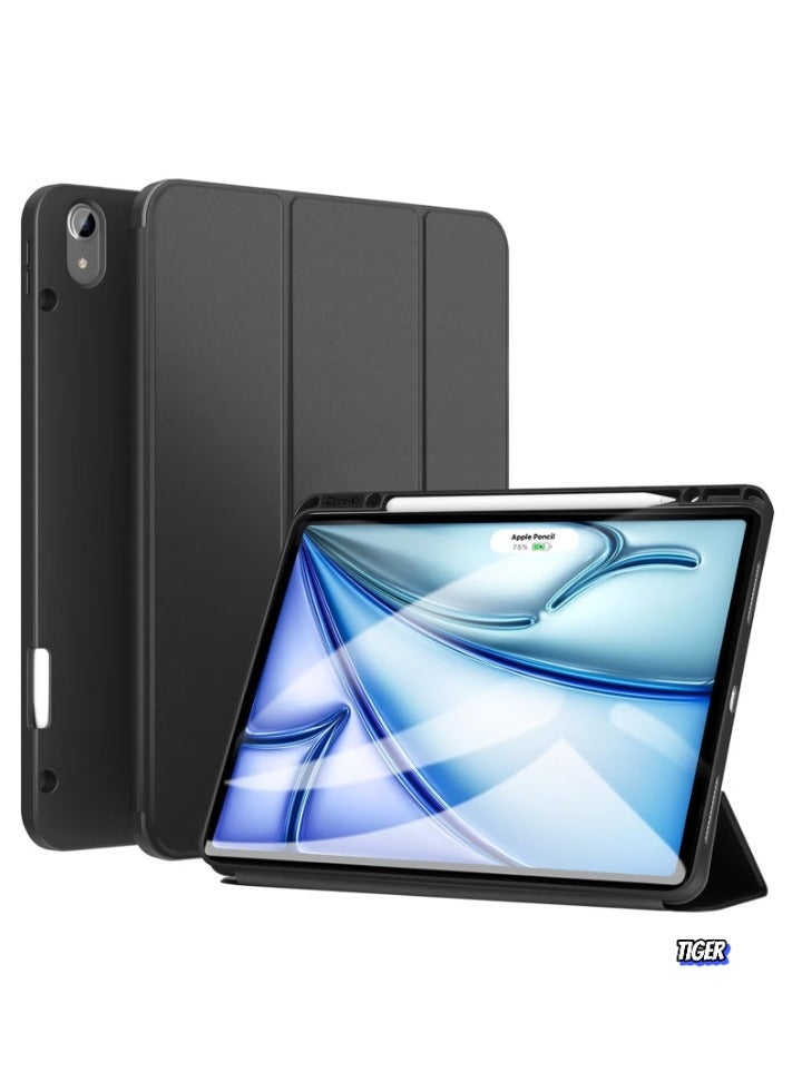 TIGER iPad Air 13 Inch Case M2 2024 – Smart iPad Case with Pencil Holder, Supports Pencil Pro & Pencil (USB-C), Touch ID, Auto Wake/Sleep Feature – Premium Protection for iPad Air M2 2024 - Image 1