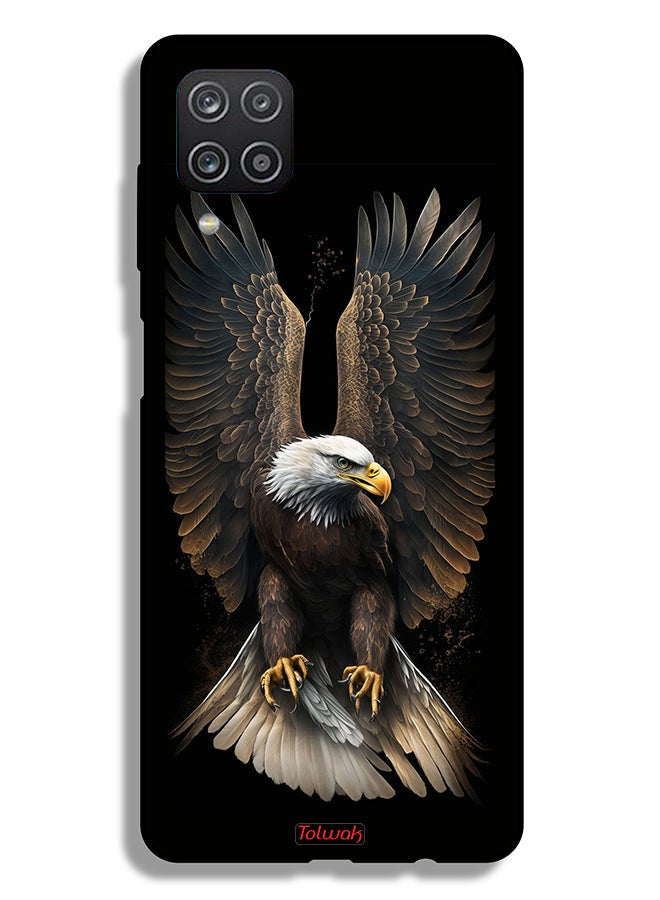 Tolwak Samsung Galaxy M12 Protective Case Cover Eagle Spread Wings - Image 1