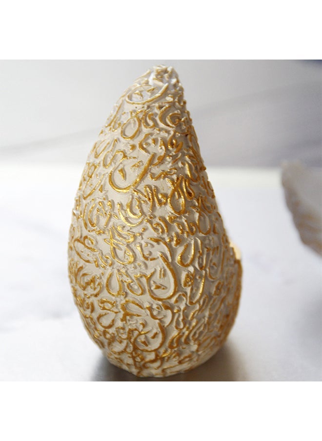 Hihonor Moon Shaped Incense Burner,Resin,Home Decor,Home/Holiday Spice Burner(White)  - Image 3