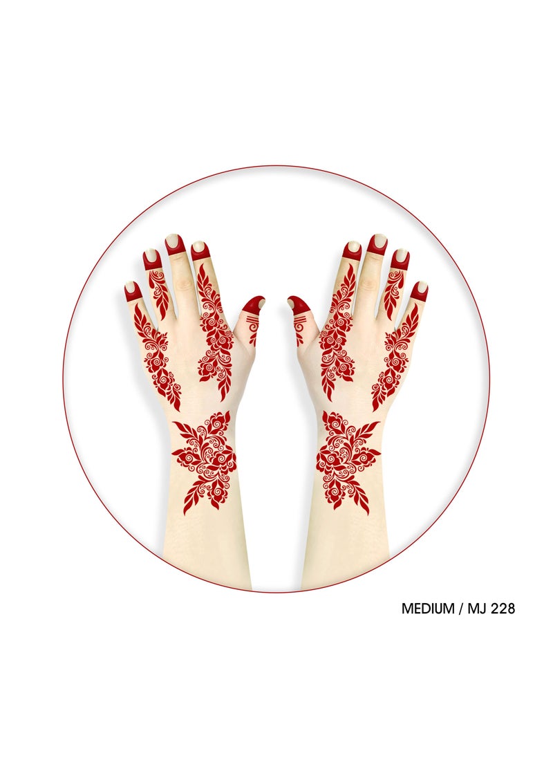 Generic MAJARAT HENNA DESIGN STICKER FOR ADULTS /  MEDIUM- MJ 228  - Image 2