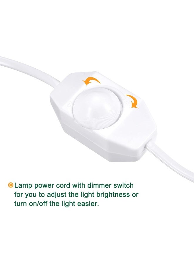 melfi Leading Edge Dimmer Switch - Effortless Light Control For Salt Lamps, Table Lamps, Incandescent Light Bulb, And More (White, 2Pin Plug 1.7Mtr)  - Image 3