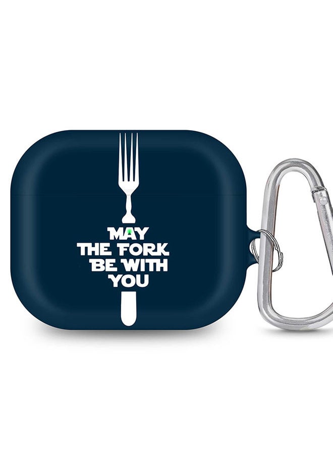 Stylizedd - StylePods Case for Airpods 3rd Gen Case With Anti-Lost Keychain - May the fork - Image 1