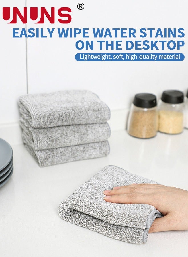 UNUNS 5PCS Microfiber Kitchen Rags, Cleaning Cloth for Dishes, Kitchen Dish Cloth Cotton Dish Rags, High Absorbent Cleaning Cloth Durable - Image 5