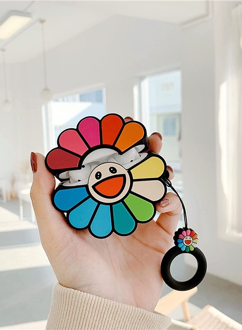 Rock Pow Sunflower Cartoon Case Cover For Apple AirPods Pro Multicolour - Image 4