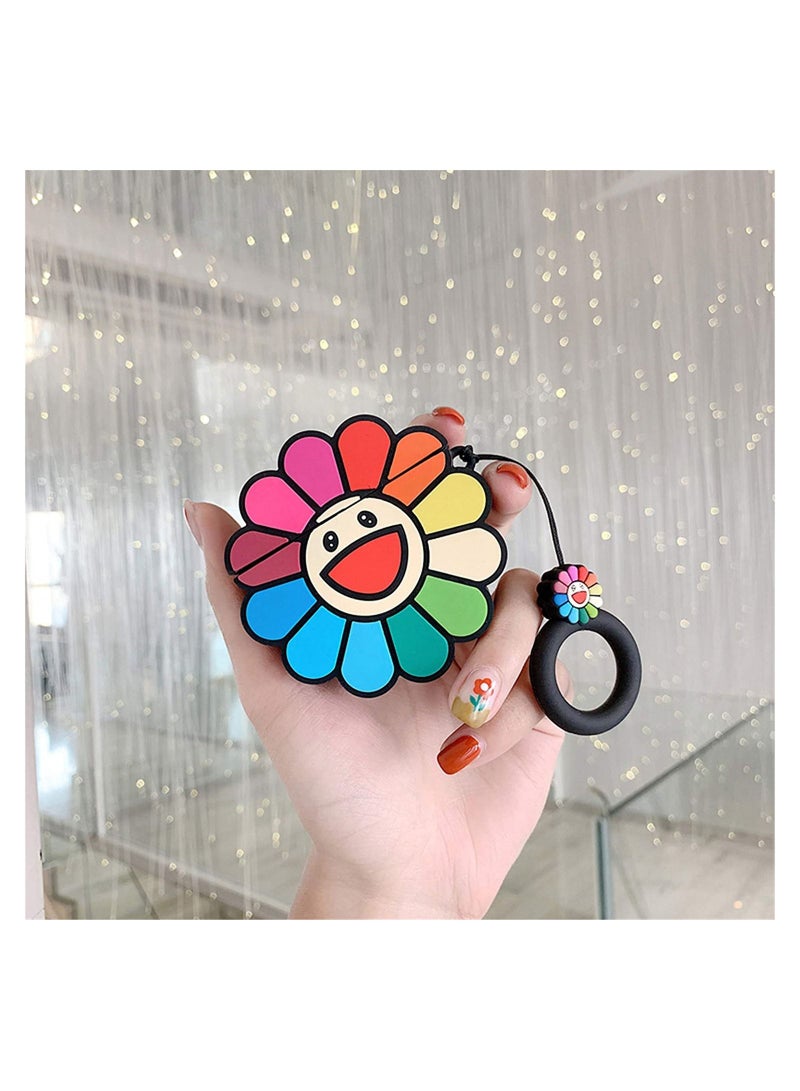 Rock Pow Sunflower Cartoon Case Cover For Apple AirPods Pro Multicolour - Image 2