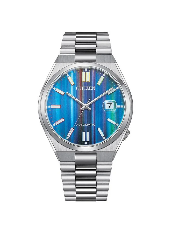 CITIZEN Men's Mechanical Men Silver Stainless Steel Strap Strap - NJ0151-53W