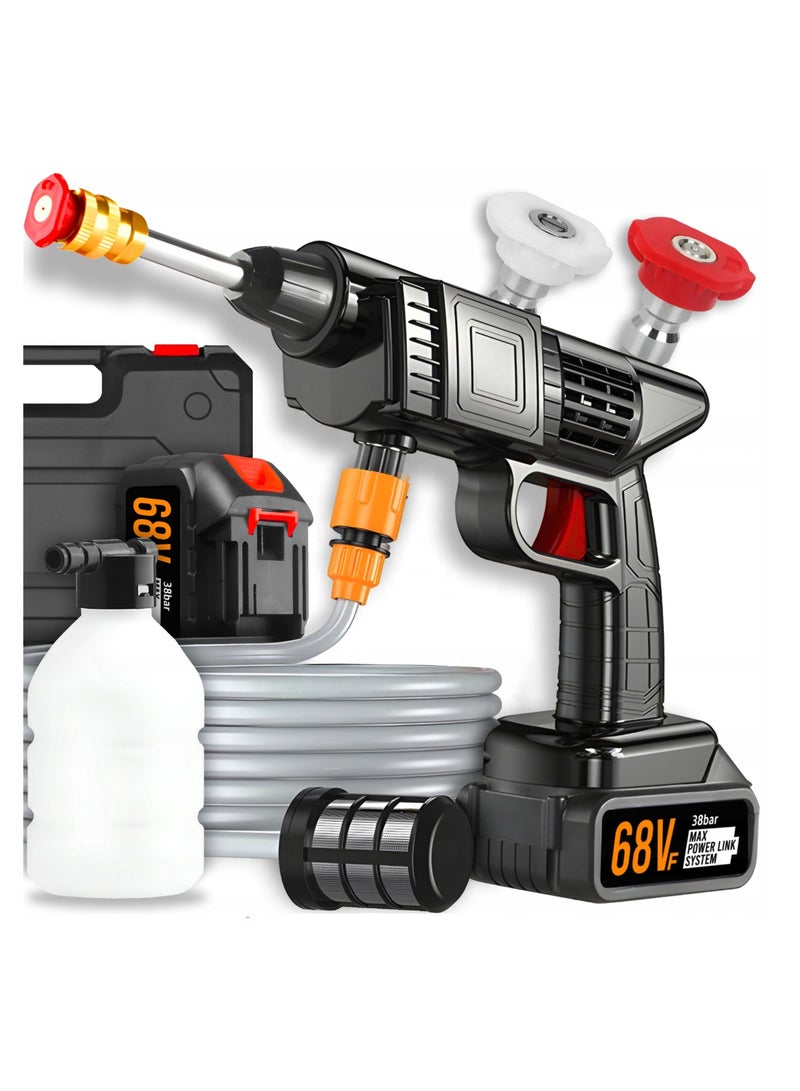 Luxoraq 68V Portable High Pressure Electric Washer Gun – Powerful Car Washing Machine for Home and Outdoor Use  - Image 1