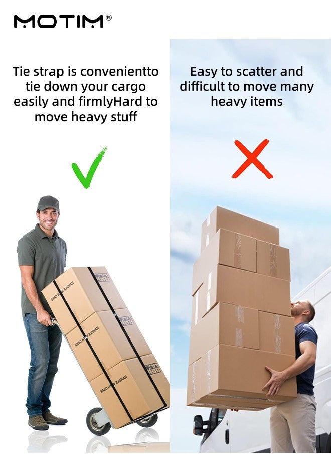 6 Pcs Cargo Tie Down Straps - 3 M, Heavy Duty Cargo Lashing Ratchet Belt, Adjustable Zinc Alloy Buckle Tie-Down Straps for Load Securing Transportation Tie-Down and Moving