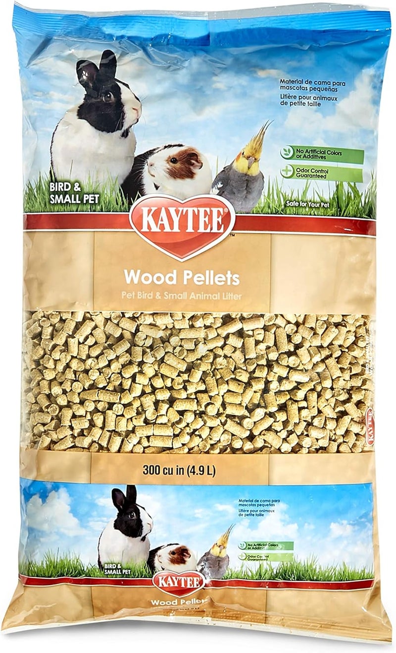 Kaytee Ready varied options Wood Pellets Pet Bird & Small Animal Litter for Ferrets, Guinea Pigs, Rats, Chinchillas, Hamsters, Gerbils, Rabbits, Mice, Hedgehogs and Dwarf Hamsters, 4.9 Liter, 8 Pound Bag Labor saving - Image 4
