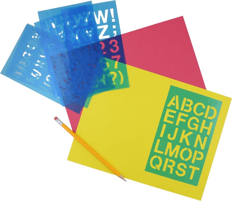 Westcott LetterCraft Stencil Helvetica Font 34Inch and 1Inch Characters SH13415844 - Image 4