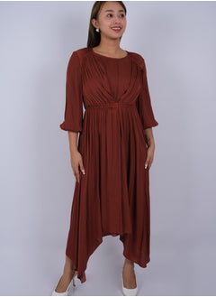 Women's Flowy and Comfortable Night Out Dress in Henna