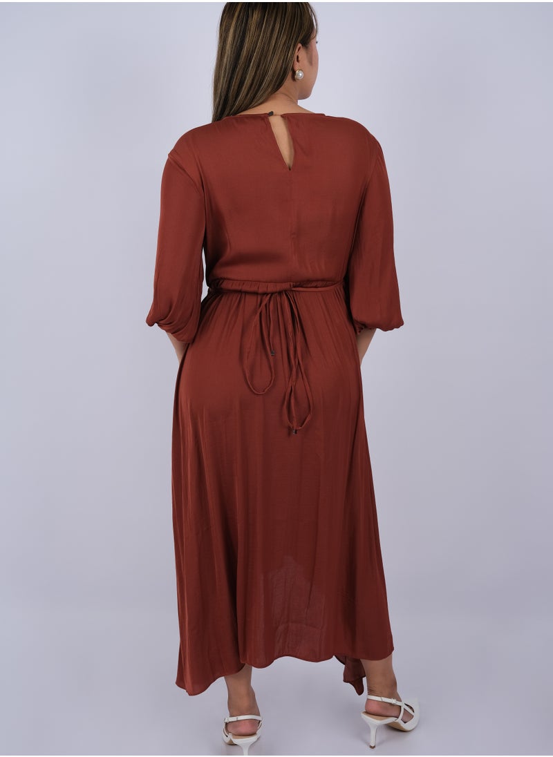 ONLY - Women's Flowy and Comfortable Night Out Dress in Henna - Image 1