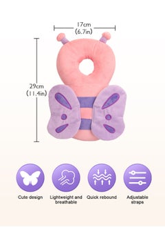 URbazaar Baby Anti Falling Pillow Head Protector Cushion Backpack,Toddler Baby Walking Head Protection Safety Pads, Adjustable Infant Cushion Backpack for Baby Walkers, Age 5-26 Month  - Image 2