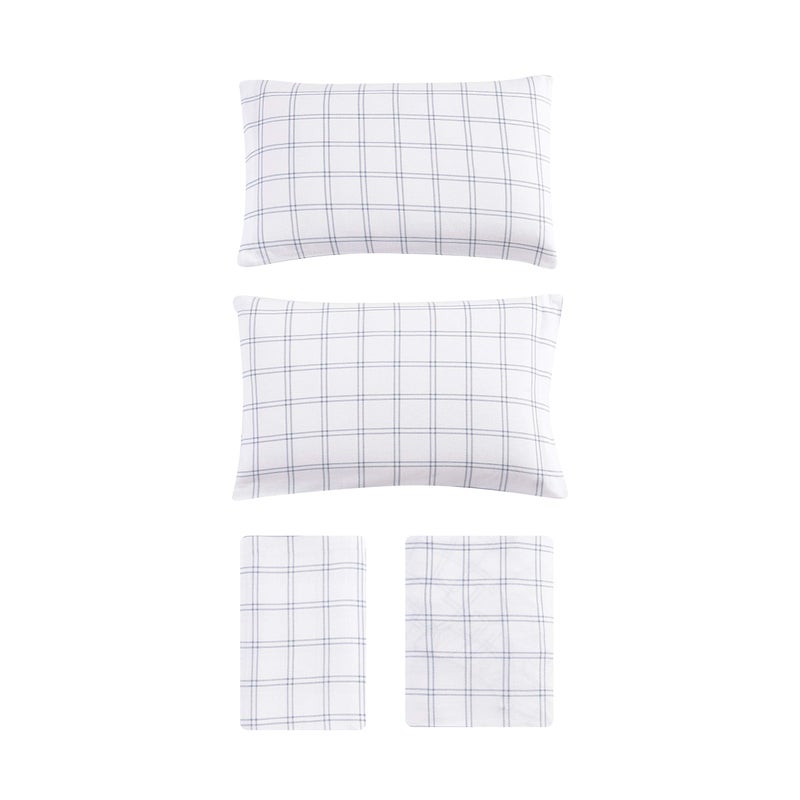 Eddie Bauer Eddie Bauer - Full Sheet Set  Warm Breathable Cotton Flannel Bedding with Deep Pockets  Brushed for Extra Softness  Cozy Home Decor  Oeko-Tex Certified (Westridge Plaid  Full)  - Image 4