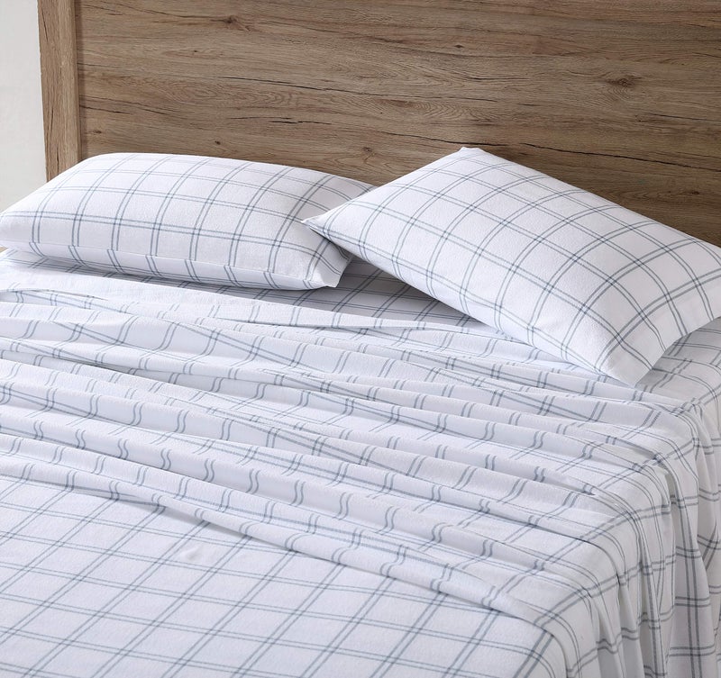 Eddie Bauer Eddie Bauer - Full Sheet Set  Warm Breathable Cotton Flannel Bedding with Deep Pockets  Brushed for Extra Softness  Cozy Home Decor  Oeko-Tex Certified (Westridge Plaid  Full)  - Image 3