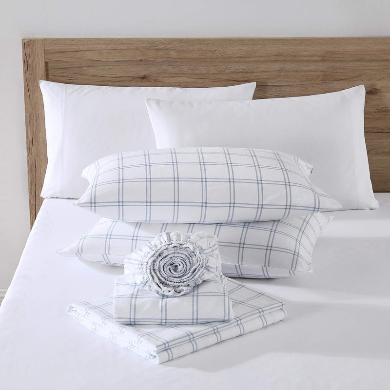 Eddie Bauer Eddie Bauer - Full Sheet Set  Warm Breathable Cotton Flannel Bedding with Deep Pockets  Brushed for Extra Softness  Cozy Home Decor  Oeko-Tex Certified (Westridge Plaid  Full)  - Image 2