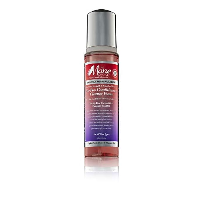 THE MANE CHOICE - Prickly Pear Paradise No-Poo Superfood Infused No Shampoo Cleansing Foam (8 Ounces / 236 Milliliters)