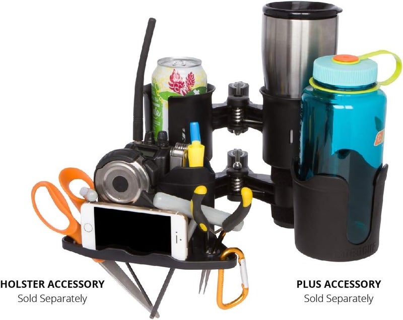 ROBOCUP Plus, (Black), Add-On Accessory XL Extension Cup Holder, Larger Drink Capacity, Perfect for Boats, Golf Carts, Walkers, Wheelchairs and Work. Made in USA (Includes 1) - Image 4
