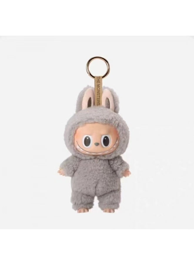 Labubu Generation Blind Box Macaron Cute Plush Doll Pendant Trendy Toys Bubble Mart-Color:A Generation Of Labubu [sesame Beans]  - Image 1