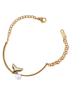 AIWANTO Alissa Bracelet With Fishtail Pearl Design  - Image 2