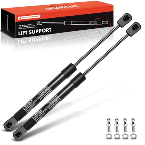A-Premium 16 inch 60lb/267N 16" Lift Supports Gas Spring Shock Struts Replacement for Toolbox Cabinets Sliding Window Storage Bed Bench Lids Basement Door Truck Pickup Topper Door Cap Canopy 2-PC Set - Image 1