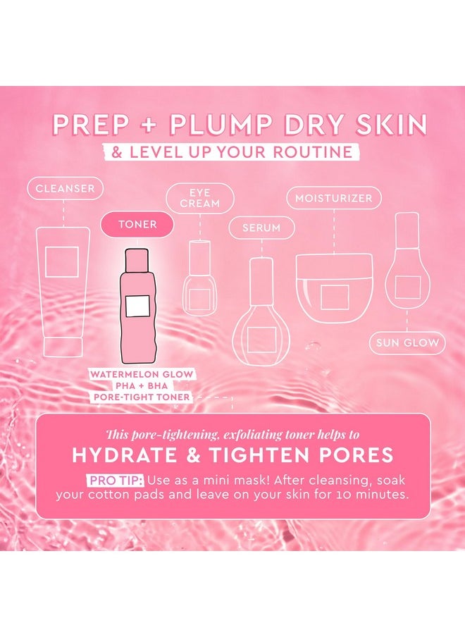 GLOW RECIPE Pha + Bha Face Toner - Korean Skin Care Toner, Pore Minimizer & Facial Exfoliator For Glass Skin - Tightening & Hydrating Skincare With Hyaluronic Acid & Watermelon (150Ml)  - Image 2