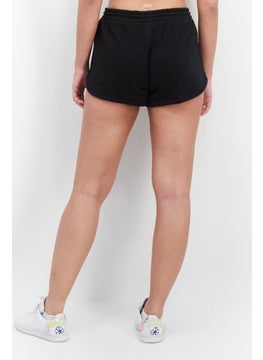 Reebok Women Sportswear Drawstring Brand Logo Short, Black  - Image 3