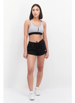 Reebok Women Sportswear Drawstring Brand Logo Short, Black  - Image 4