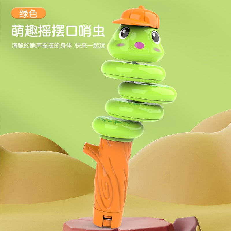 New Whistle Twisted Snake Toys Decompression Balance Swing Rotating Worm Snake Children'S Toys - Image 1