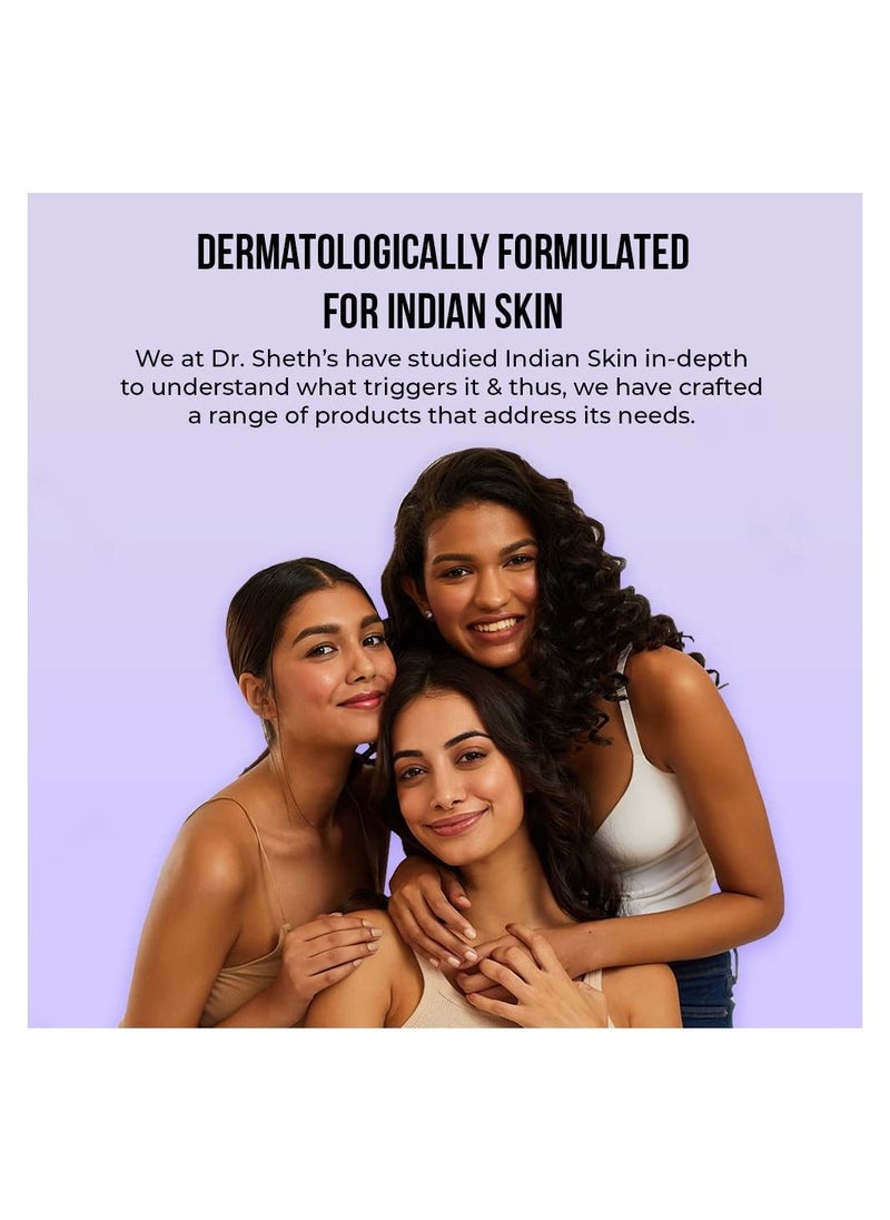 Dr. Sheth's Dr. Sheth's Women and  Men Ceramide and  Vitamin C Sunscreen For All Skin Types Spf 50+ Pa+++ For Deep Moisturization Non Greasy Quick Absorbing Zero White Cast 50G  - Image 5