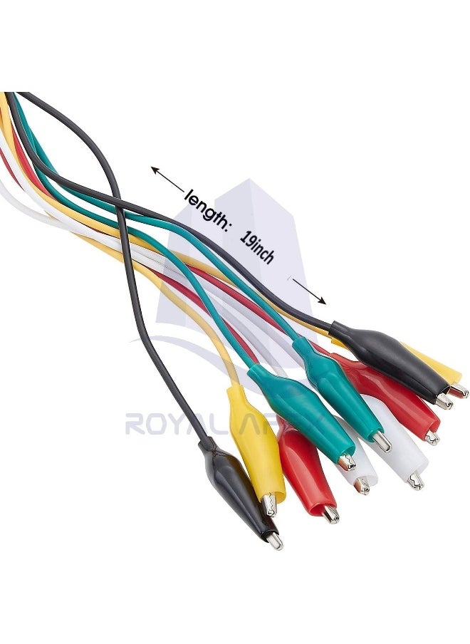 Biella Biellaâ„¢ 10Pcs Colored Crocodile Clip - Double-ended Alligator Clips Cable Testing Wire Clip for Electrical Appliances Digital Test  - Image 2