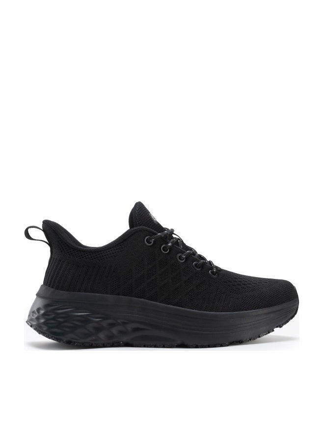 AVW Womens Non Slip Work Shoes Water Resistant Walking Sneakers Food Service Chef Kitchen Shoes Black - Image 1