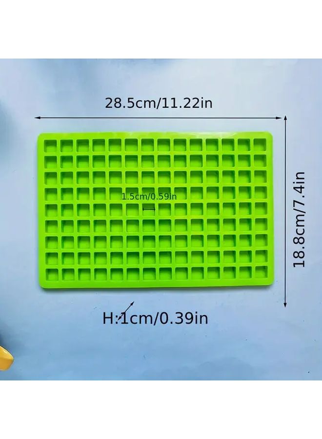 Blue Silicone Baking Mold 126 Cavity Nonstick Cookie Chocolate Cake Mold - Image 3