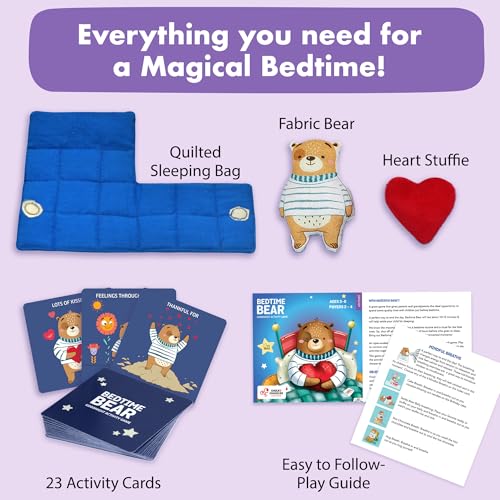 Chalk and Chuckles Bedtime Bear, Toddler & Kids Card Game for Sleep Routine, Bonding & Emotional Learning Toy, Birthday Gift for Boys & Girls Ages 3, 4, 5, 6+ - Image 3