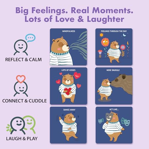 Chalk and Chuckles Bedtime Bear, Toddler & Kids Card Game for Sleep Routine, Bonding & Emotional Learning Toy, Birthday Gift for Boys & Girls Ages 3, 4, 5, 6+ - Image 5