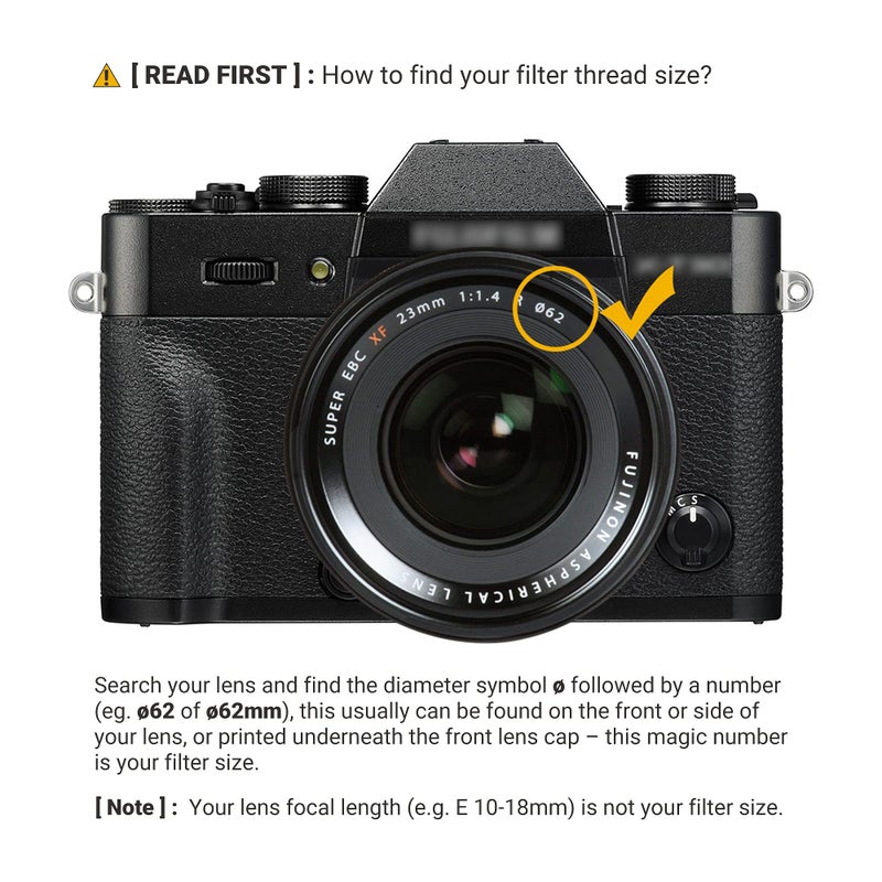 JJC Multi-Coated 62mm UV Filter for Nikon Z DX 50-250mm f4.5-6.3, Z 35mm f1.8 S, Sony E 10-18mm f4 OSS, Fuji XF 23mm f1.4 R, Olympus Digital ED 12-40mm f2.8 Lens & Other Lenses with 62mm Filter Thread - Image 2