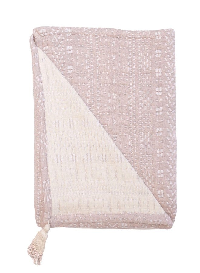 Crane Baby Bohemian Dream Blanket, Soft Cotton Nursery and Stroller Blanket, 100% Cotton, 36" x 36" - Image 1