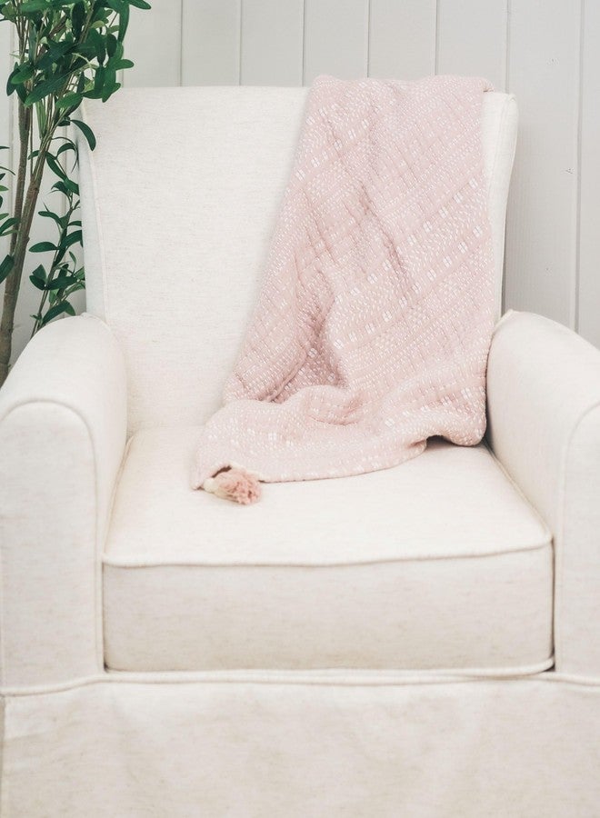 Crane Baby Bohemian Dream Blanket, Soft Cotton Nursery and Stroller Blanket, 100% Cotton, 36" x 36" - Image 3