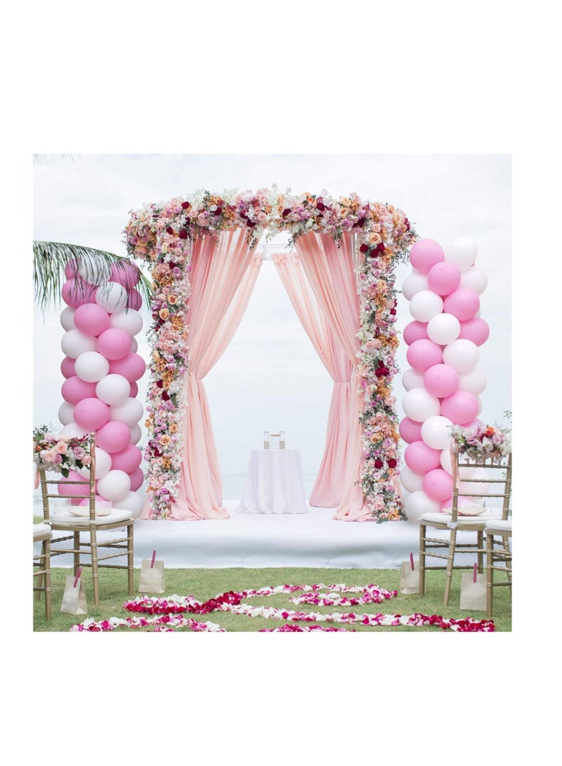 MARKQ طقم حامل البالونات، حامل بالونات طاولة بطول 160 سم، 19 قطعة من أكواب البالونات والعصي لأعياد الميلاد وحفلات استقبال المولود وحفلات الزفاف والتخرج وديكورات الحفلات - Image 4