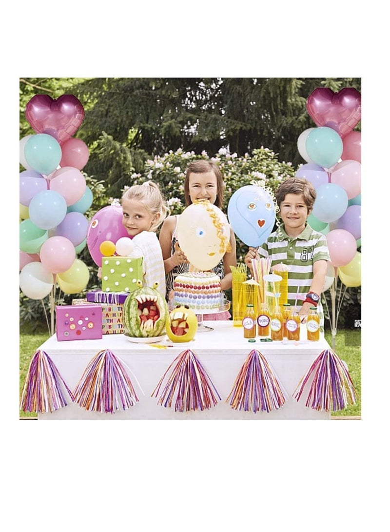 MARKQ طقم حامل البالونات، حامل بالونات طاولة بطول 160 سم، 19 قطعة من أكواب البالونات والعصي لأعياد الميلاد وحفلات استقبال المولود وحفلات الزفاف والتخرج وديكورات الحفلات - Image 3