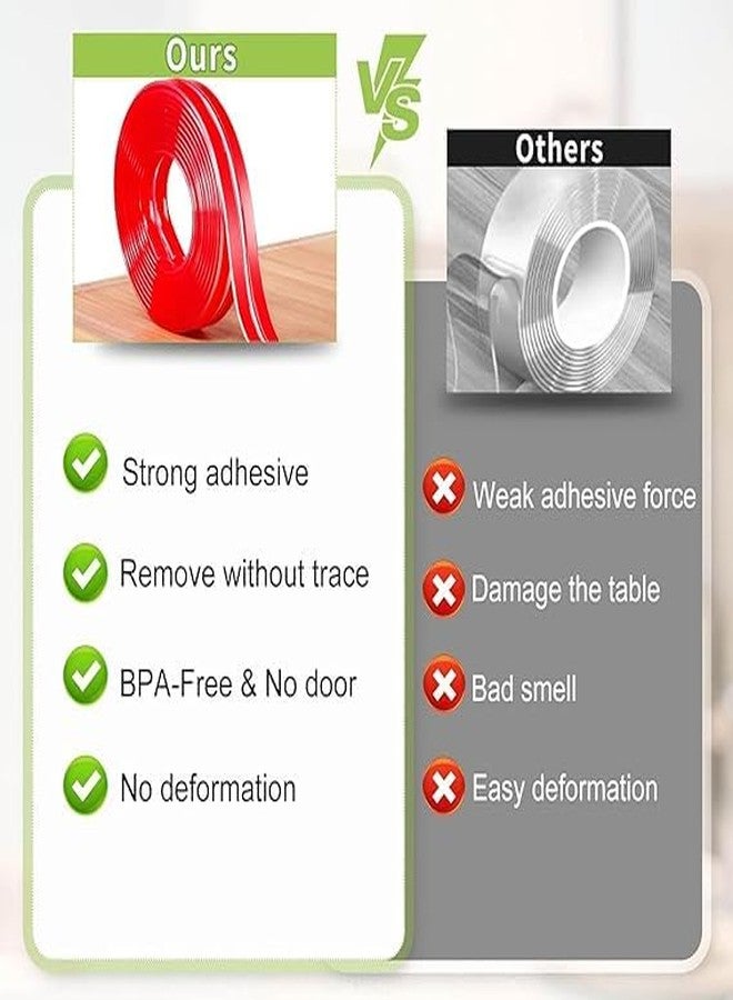 MITVIK 3Meter Edge Protector, Baby Proofing Edge Protector Strip for Baby, Child Proof Table Edge Protectors Guards Safety Bumper Cover for Furniture Desk Crib Gate Bed Wall Soft Silicone - Image 2