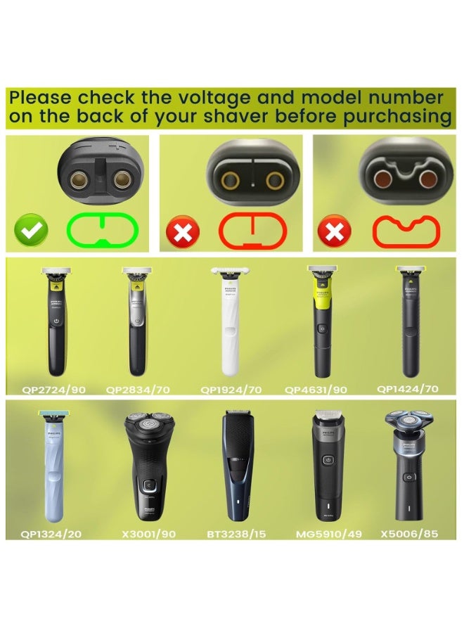 Chabeia 5V Charger Cord for Philips Norelco One Blade QP2724, QP2834, MG5910, MG7910, MG9510,MG9520,X5006,PQ888 PQ889 Charger Cable OneBlade 1.64ft 1PCS - Image 2