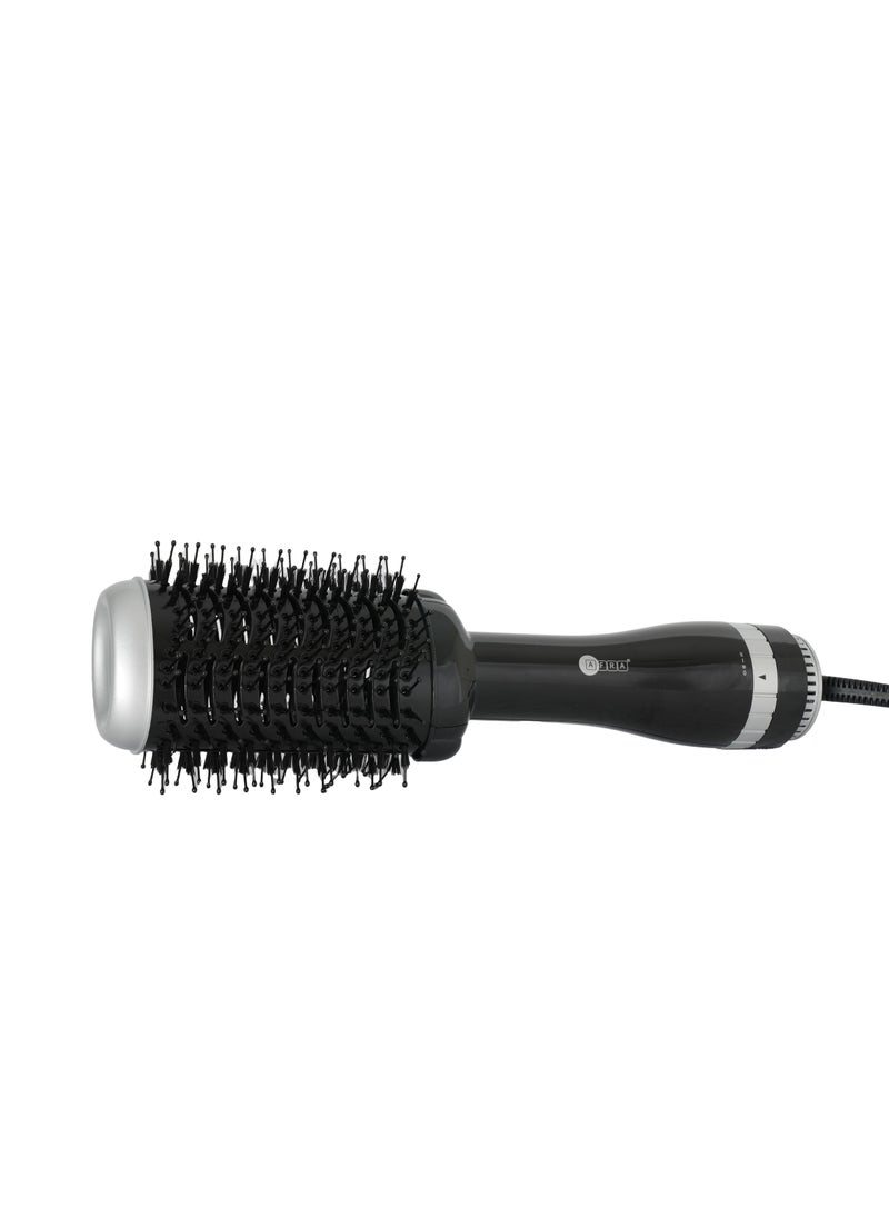 AFRA Hair Dryer Brush, 1000-1200w, Anti-Scald Head, -1-2 Settings Cool Air Function, 360-Degree Swivel Cord, Nylon Long Comb Tooth & Bristle Short Comb Tooth AF-1200BDBK, 1 Year Warranty  - Image 2