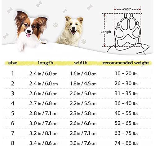 KUTKUT Dog Boots for Hardwood Floor | Pack of 4 Breathable Dustproof Shoes | Booties With Reflective Anti-Slip Sole | Outdoor Paw Protector With Rubber Soles for Hiking & Running (Size: 6) - Image 4