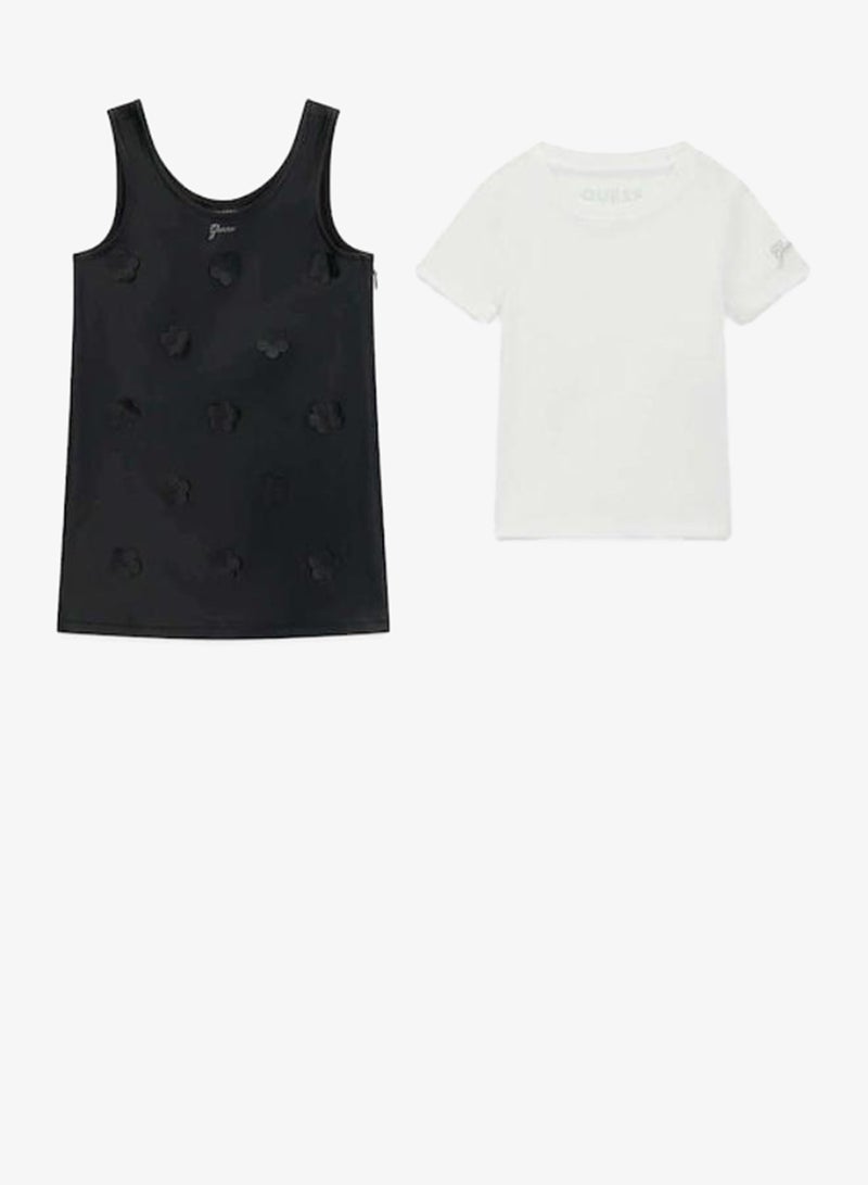 GUESS Infant Crew Neck T-Shirt  And Skirt Set - Image 5