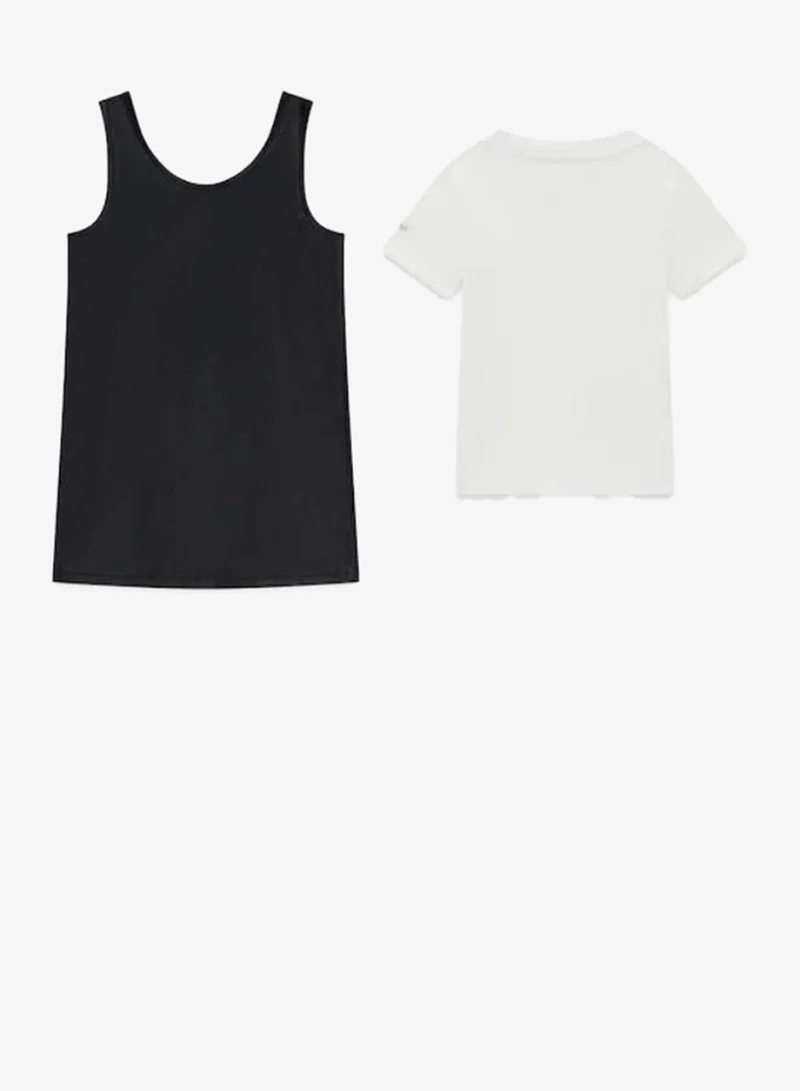 GUESS Infant Crew Neck T-Shirt  And Skirt Set