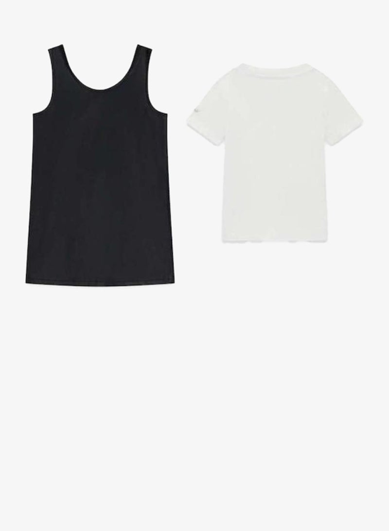GUESS Infant Crew Neck T-Shirt  And Skirt Set - Image 2