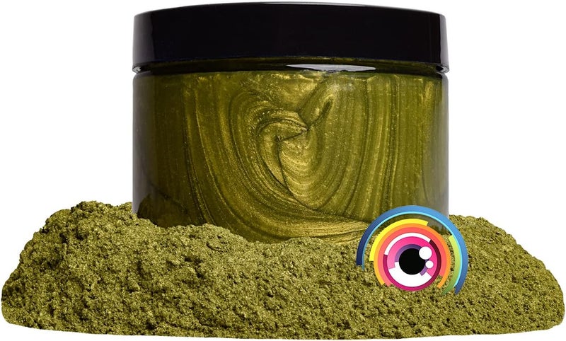 Eye Candy Mica Powder Pigment “Olive Yellow” (50g) Multipurpose DIY Arts and Crafts Additive | Woodworking, Epoxy, Resin, Natural Bath Bombs, Paint, Soap, Nail Polish, Lip Balm (Olive Yellow, 50G) - Image 5