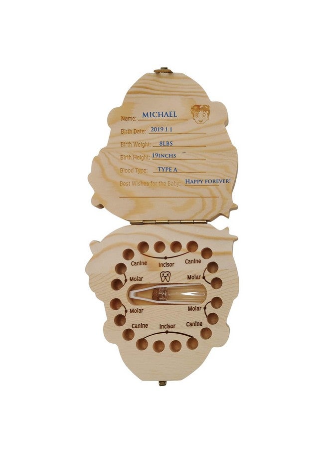 PAMBO Baby Tooth Fairy Keepsake Box First Teeth And Curl Keepsake Box | Tooth Boxes Saver & Holders For Lost Teeth Kidsboys - Image 2