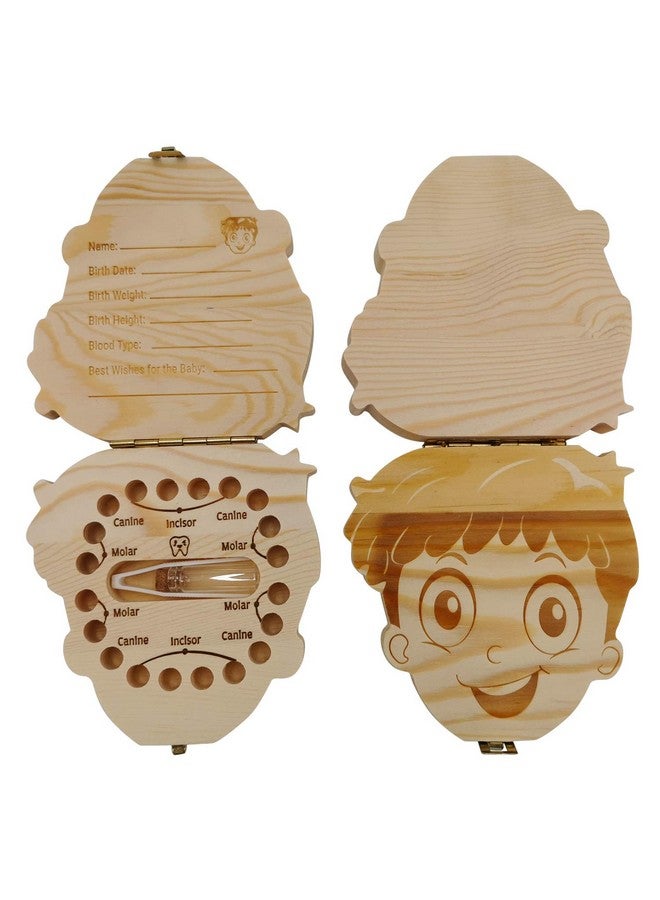 PAMBO Baby Tooth Fairy Keepsake Box First Teeth And Curl Keepsake Box | Tooth Boxes Saver & Holders For Lost Teeth Kidsboys - Image 3